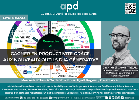 Affiche APD — Gagner en productivité grâce aux nouveaux outils d’IA générative