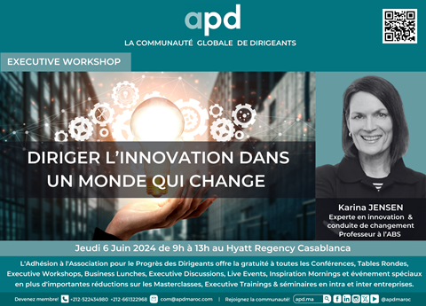Affiche APD — Diriger l’innovation dans un monde qui change