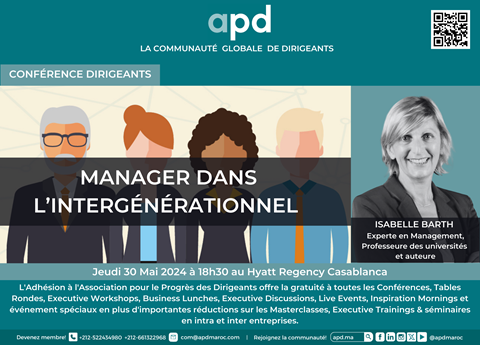 Affiche APD — Manager dans l’intergénérationnel