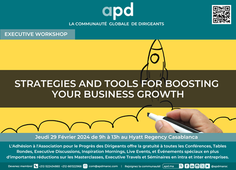 Affiche APD — Strategies and tools for boosting your business growth