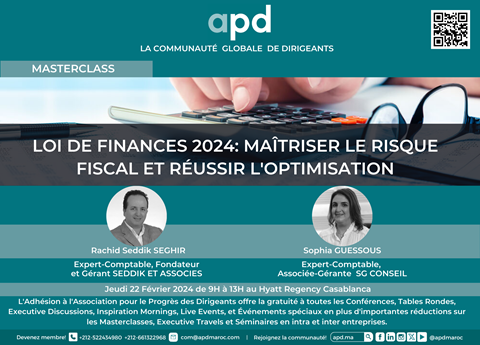 Affiche APD — Loi de finances 2024 : maîtriser le risque fiscal et réussir l’optimisation