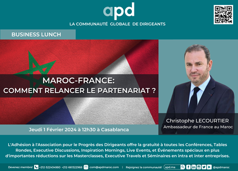 Affiche APD — Maroc-France : comment relancer le partenariat ?