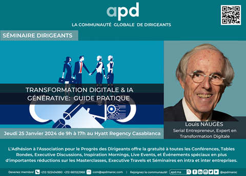 Affiche APD — Transformation digitale & IA générative : guide pratique