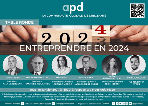Affiche APD — Entreprendre en 2024