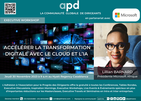 Affiche APD — Accélérer la transformation digitale avec le cloud et l’IA