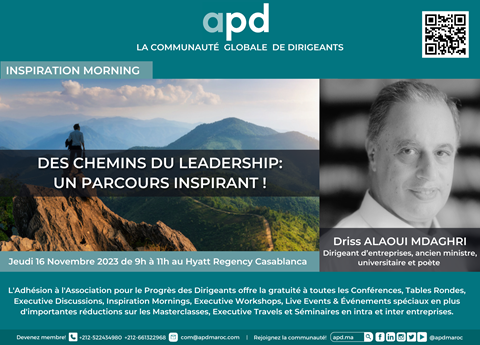Affiche APD — Des chemins du leadership : un parcours inspirant !