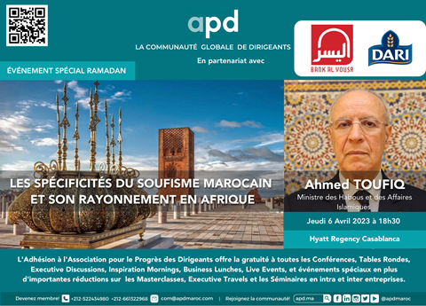 Affiche APD — Les spécificités du soufisme marocain et son rayonnement en Afrique
