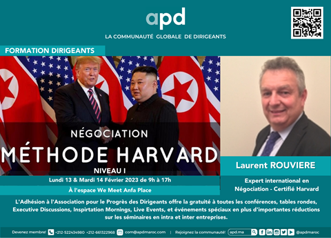 Affiche APD — Négociation — méthode Harvard — niveau I