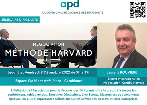 Affiche APD — Négociation — méthode Harvard