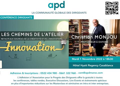 Affiche APD — Les chemins de l’atelier : retour aux sources de la créativité et de l’innovation