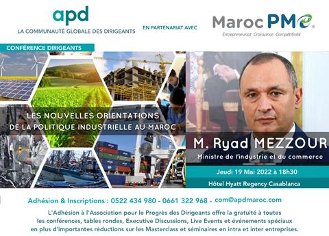 Affiche APD — Les nouvelles orientations de la politique industrielle au Maroc