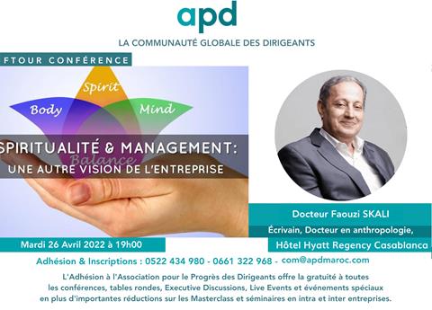 Affiche APD — Spiritualité & management : une autre vision de l’entreprise