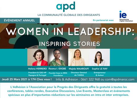 Affiche APD — Women in leadership: inspiring stories