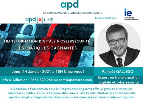 Affiche APD — Transformation digitale & cybersécurité : les pratiques gagnantes