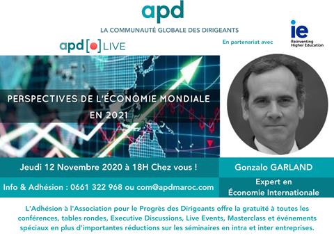 Affiche APD — Perspectives de l’économie mondiale en 2021