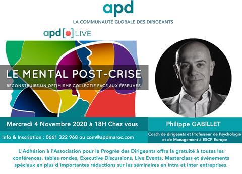 Affiche APD — Le mental post-crise : reconstruire un optimisme collectif face aux épreuves