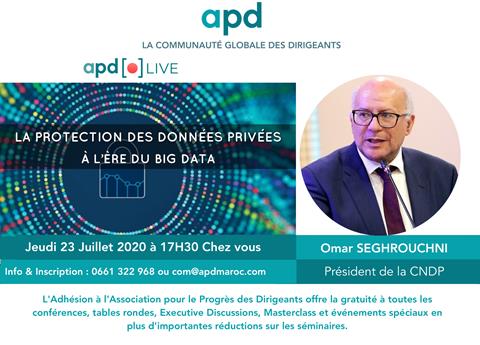 Affiche APD — La protection des données privées à l’ère du big data