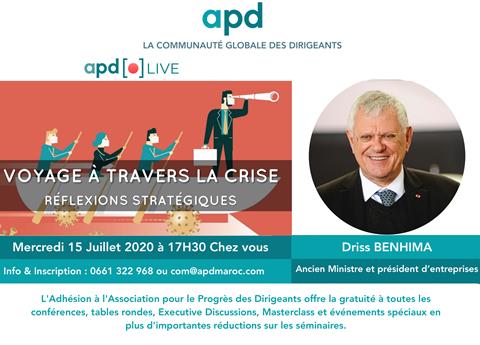 Affiche APD — Voyage à travers la crise : réflexions stratégiques