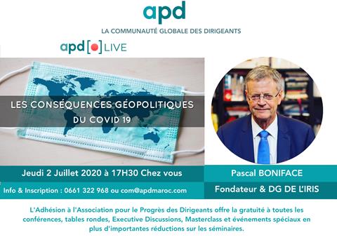Affiche APD — Les conséquences géopolitiques du Covid 19