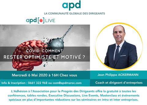 Affiche APD — Covid : comment rester optimiste et motivé ?