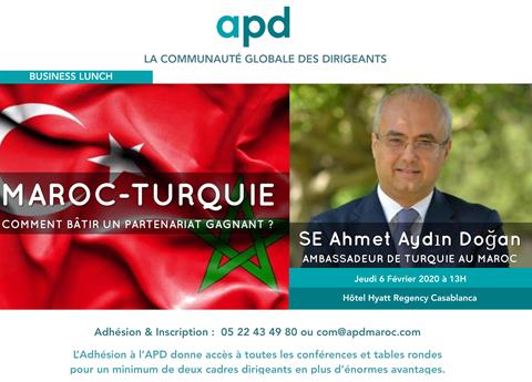 Affiche APD — Maroc-Turquie : comment bâtir un partenariat gagnant ?