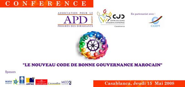 Affiche originale — Le nouveau code de bonne gouvernance marocain