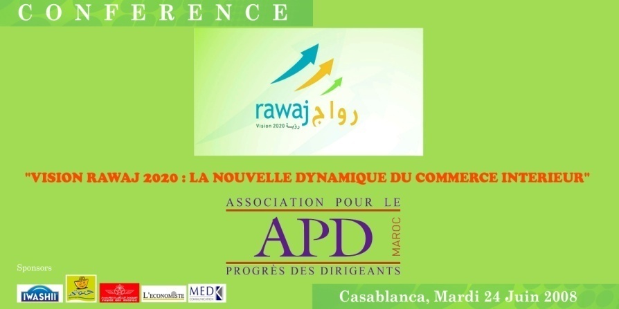 Affiche originale — Vision Rawaj 2020 : la nouvelle dynamique du commerce intérieur