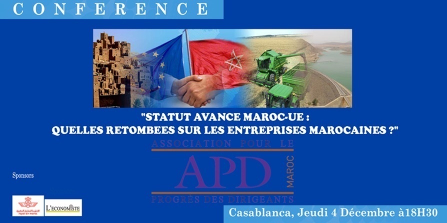 Affiche originale — Statut avancé Maroc–UE : quelles retombées sur les entreprises marocaines ?