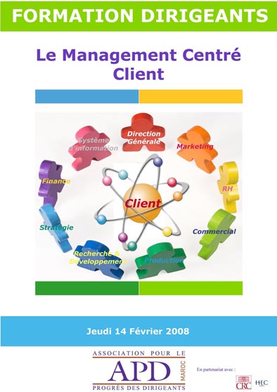 Affiche originale — Le management centré client
