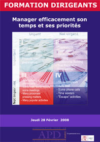 Affiche originale — Manager efficacement son temps et ses priorités