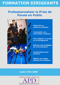 Affiche originale — Professionnaliser la prise de parole en public