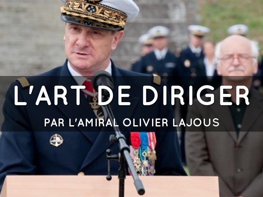 L’art de diriger par l’amiral Olivier Lajous — visuel de l’annonce APD de juin 2019