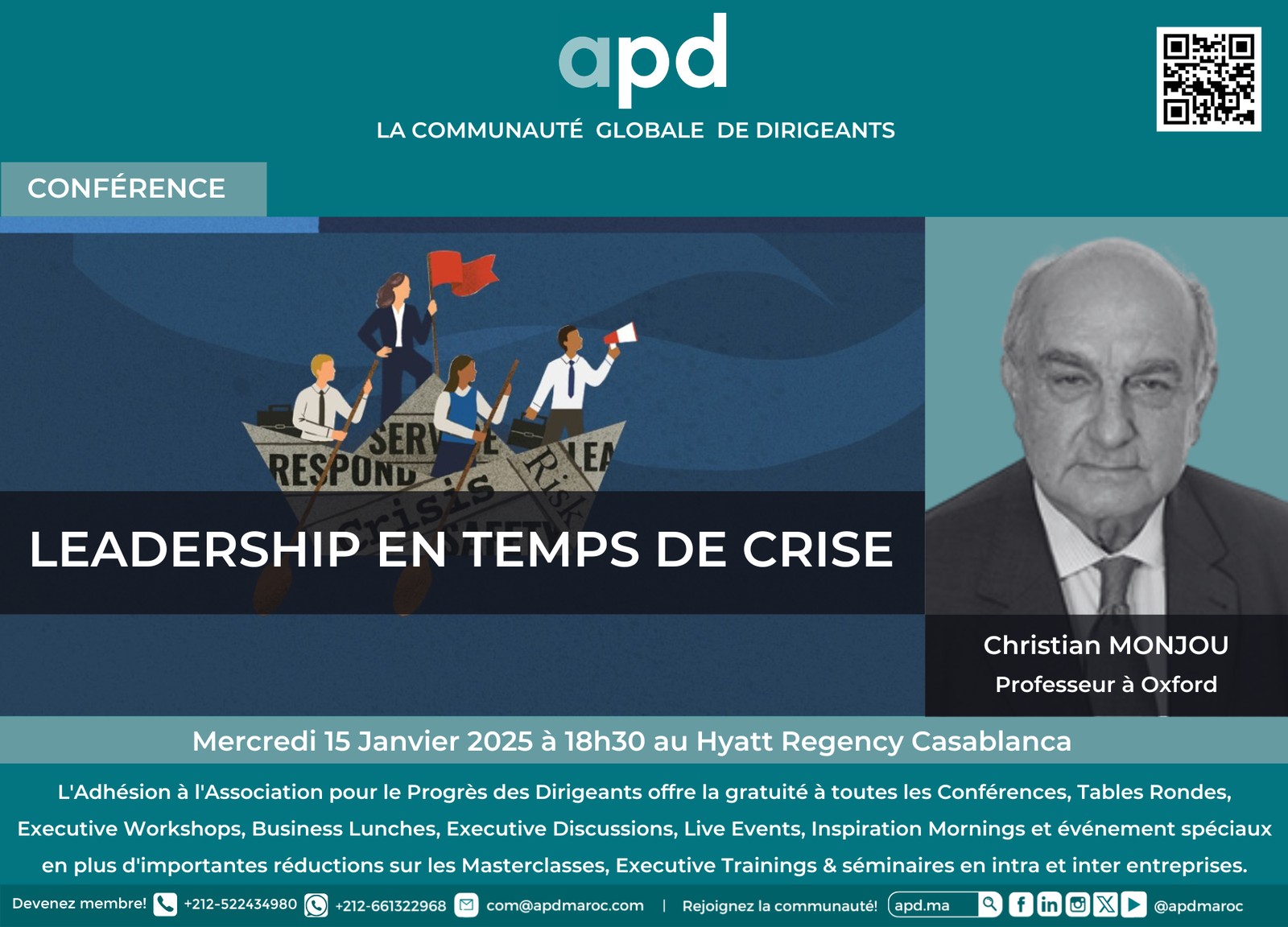 Leadership en temps de crise — annonce officielle APD du 2025-01-15