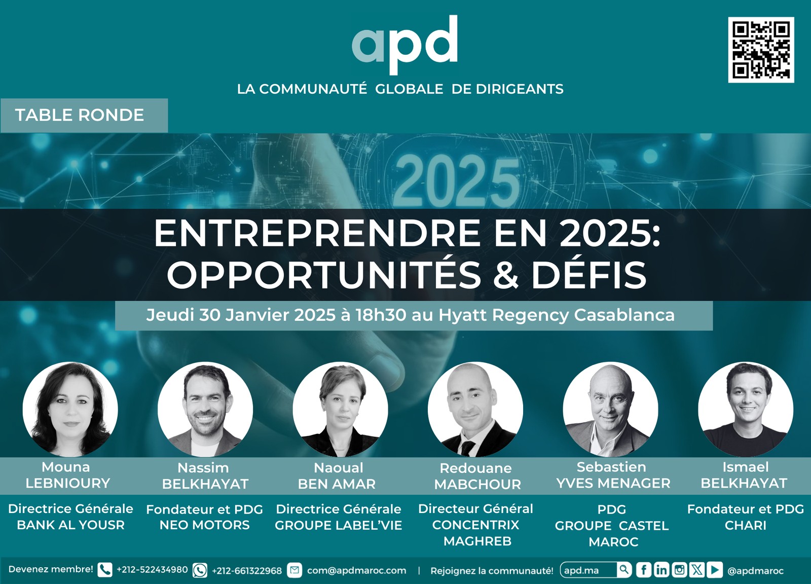 Entreprendre en 2025 : opportunités & défis — annonce officielle APD du 2025-01-30