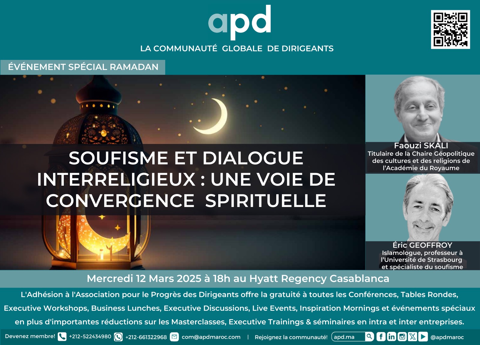 Soufisme et dialogue interreligieux : une voie de convergence spirituelle — annonce officielle APD du 2025-03-12