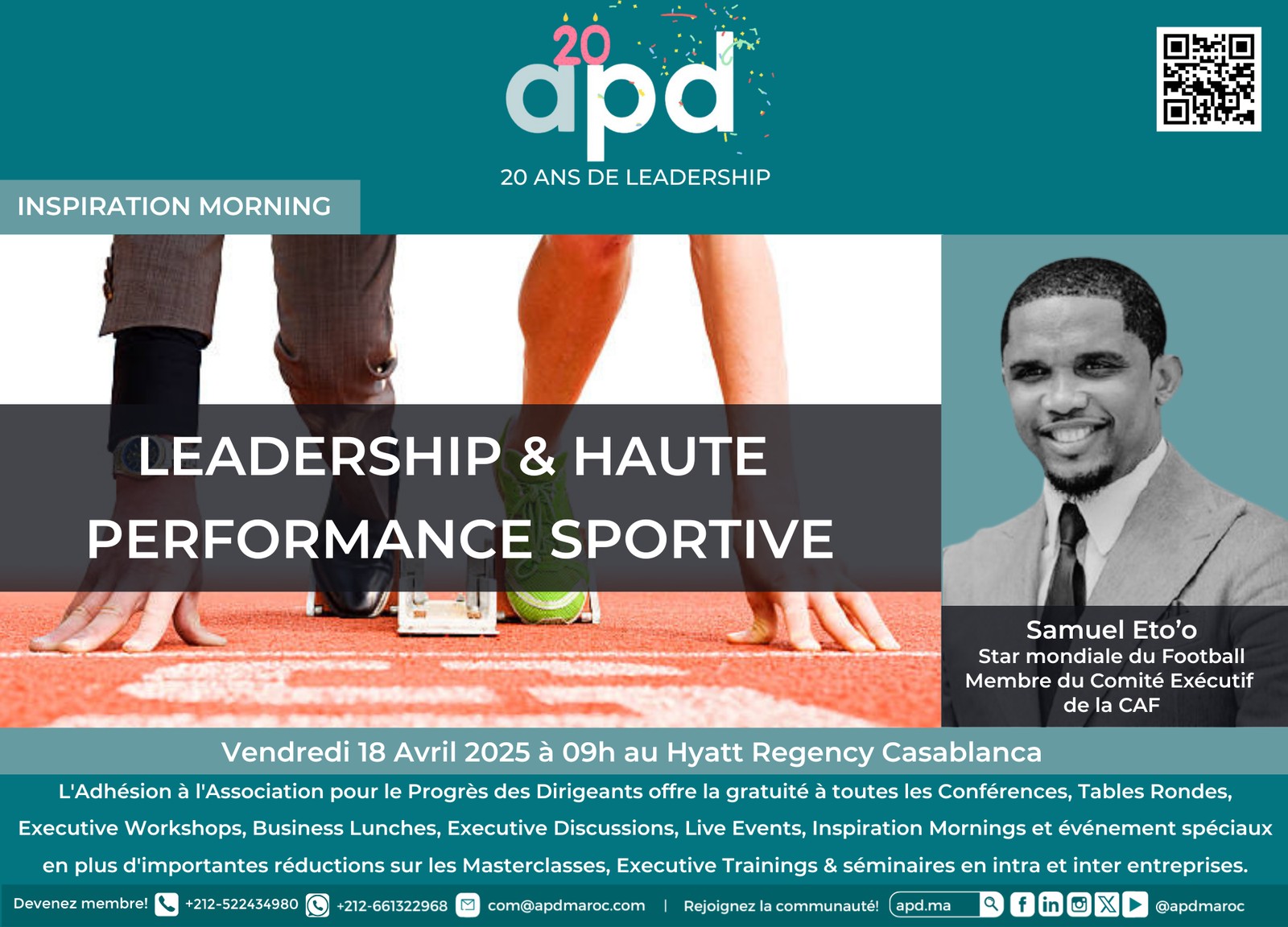 Leadership & haute performance sportive — annonce officielle APD du 2025-04-18