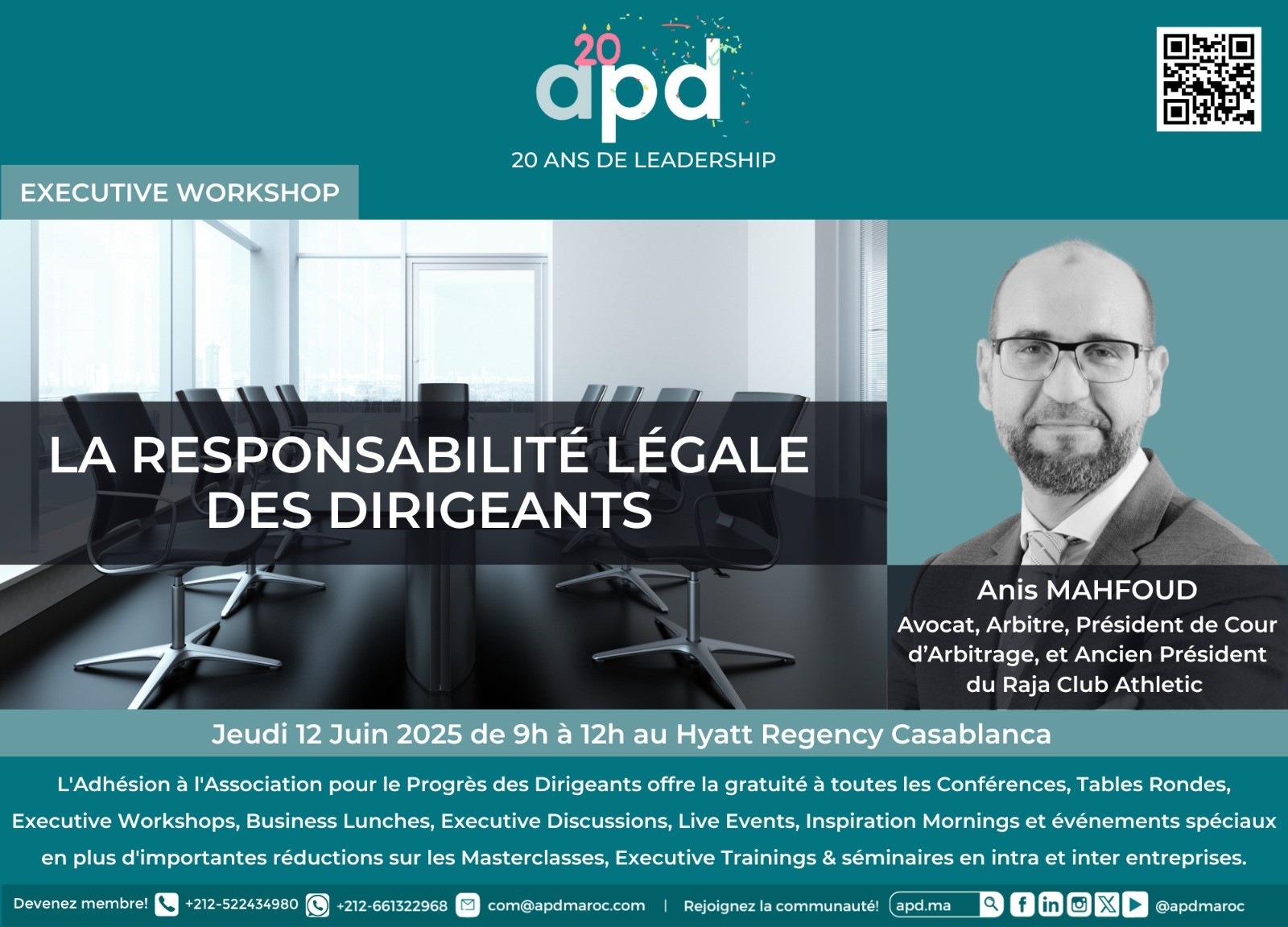 La responsabilité légale des dirigeants — annonce officielle APD du 2025-06-12