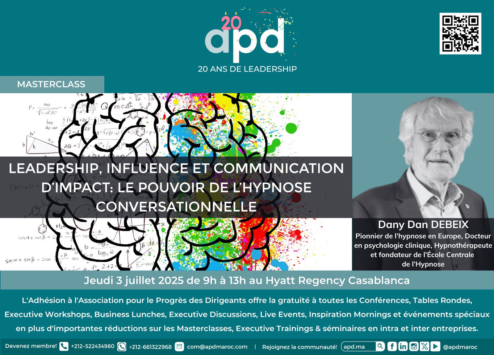 Leadership, influence et communication d’impact : le pouvoir de l’hypnose conversationnelle — annonce officielle APD du 2025-07-03