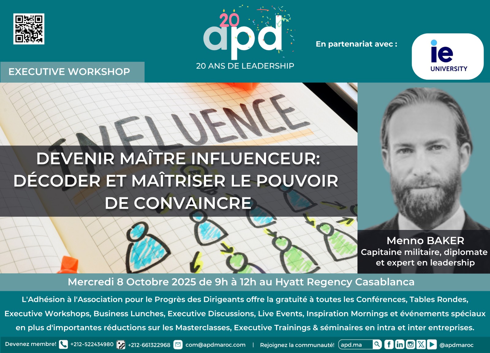 Devenir maître influenceur : décoder et maîtriser le pouvoir de convaincre — annonce officielle APD du 2025-10-08