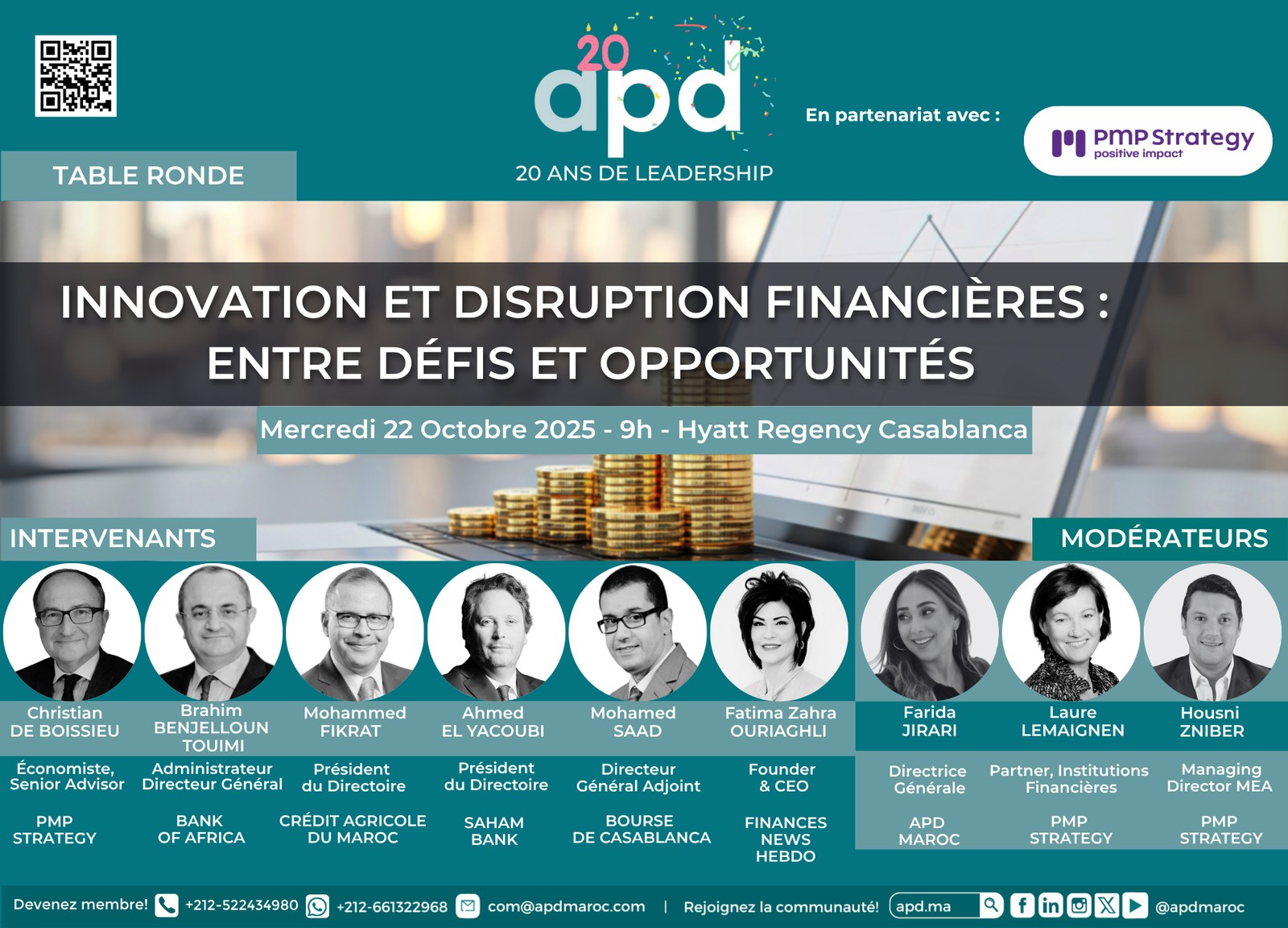 Innovation et disruption financières : entre défis et opportunités — annonce officielle APD du 2025-10-22