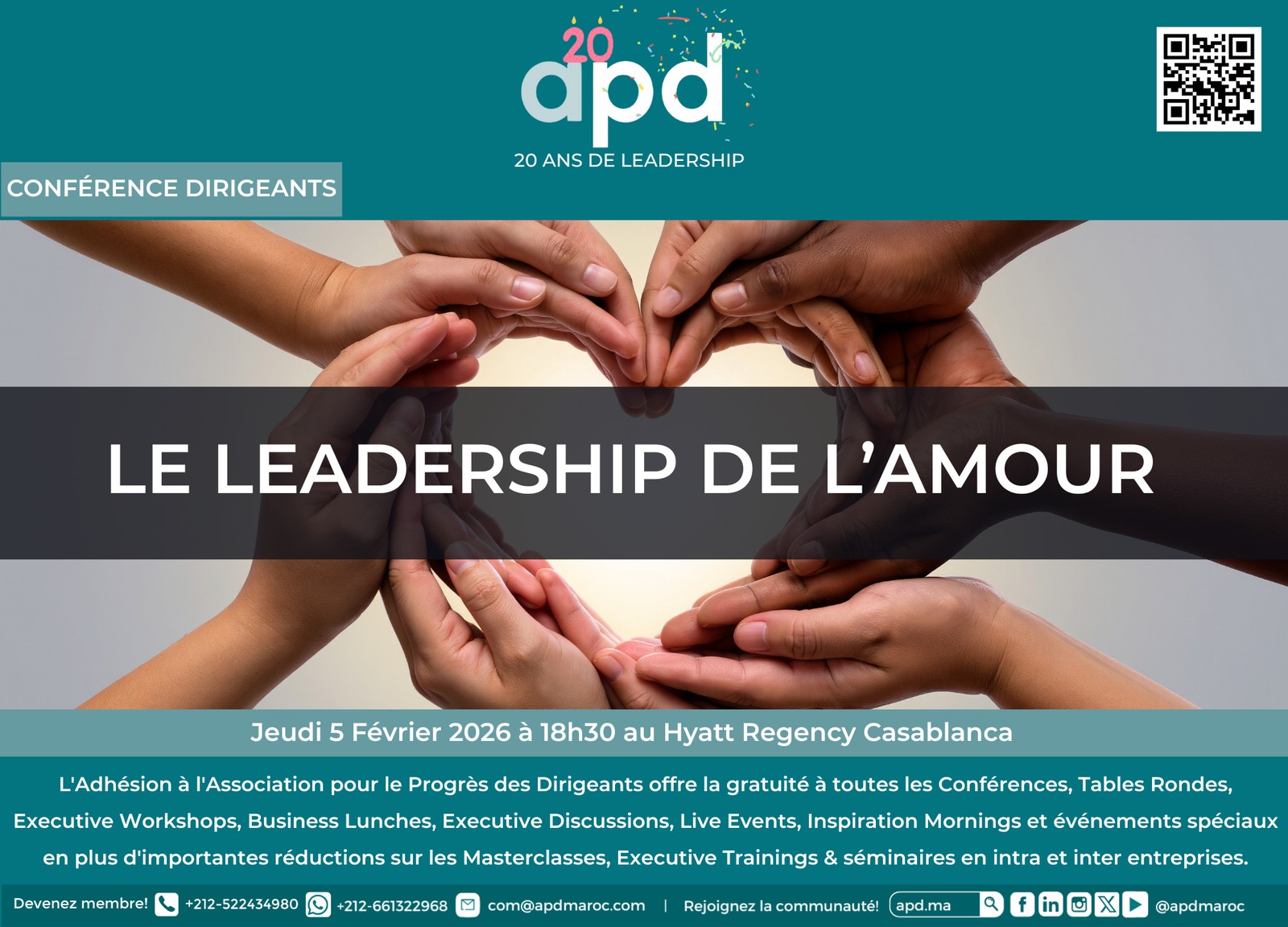 Le leadership de l’amour — annonce officielle APD