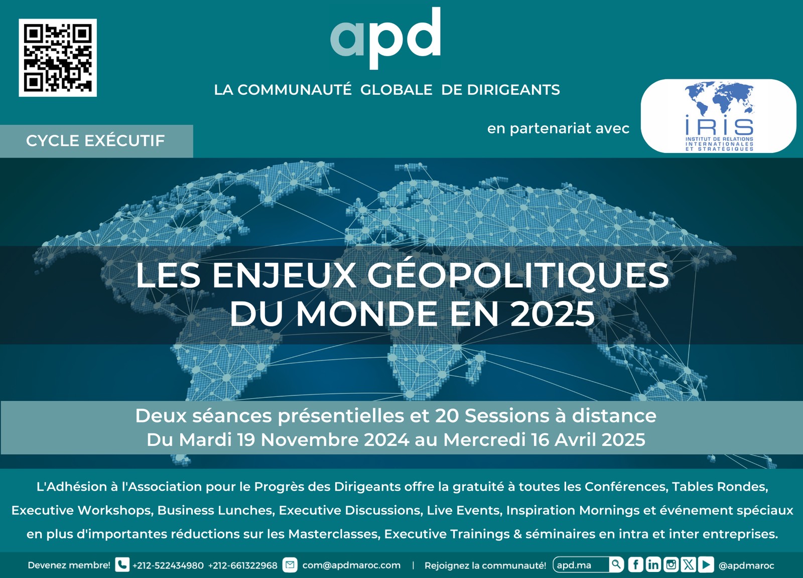 Les enjeux géopolitiques du monde en 2025 — cycle APD–IRIS — annonce officielle APD corrigée