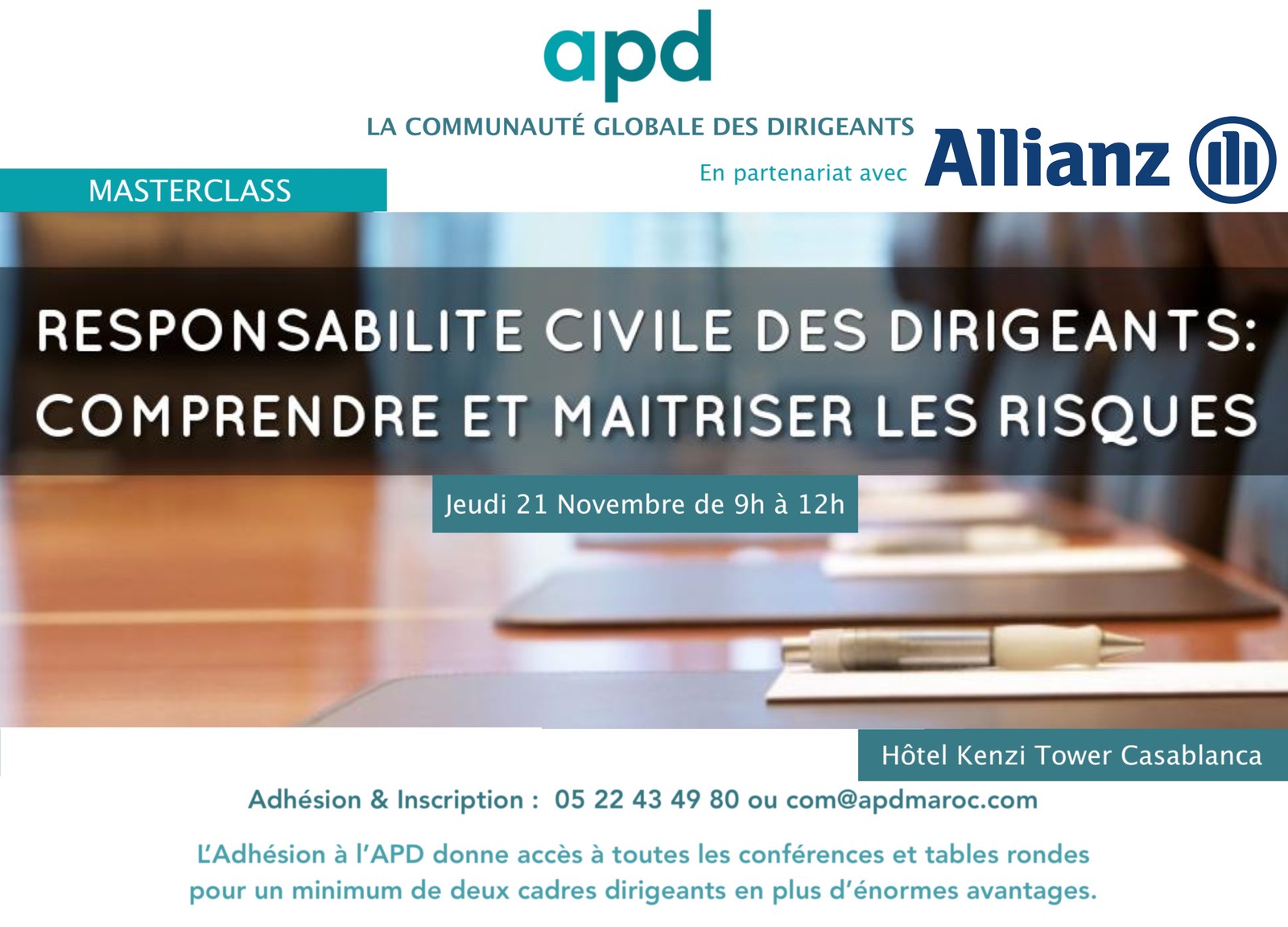 Responsabilité civile des dirigeants : comprendre et maîtriser les risques — annonce officielle APD