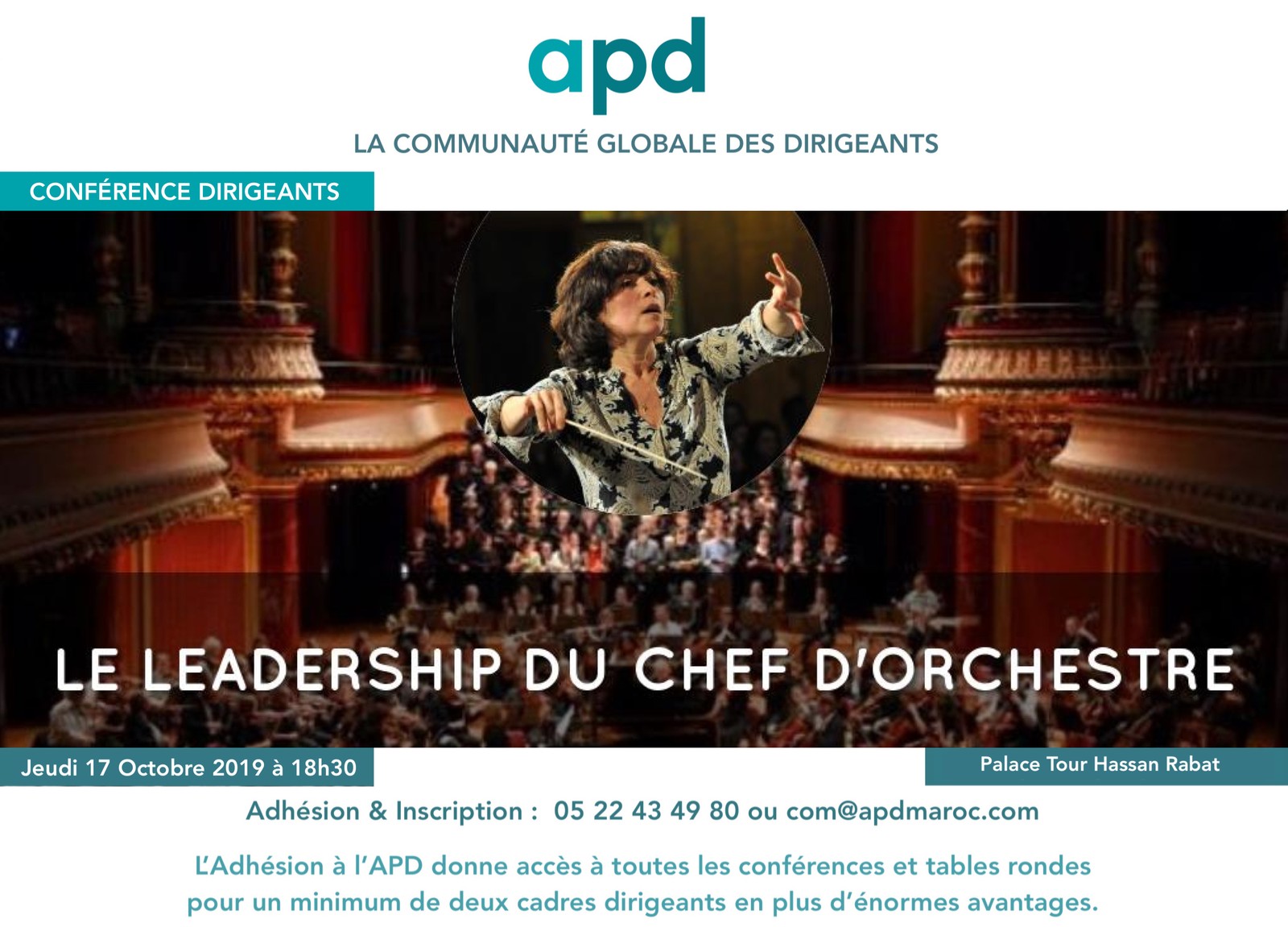 Le leadership du chef d’orchestre — annonce officielle APD