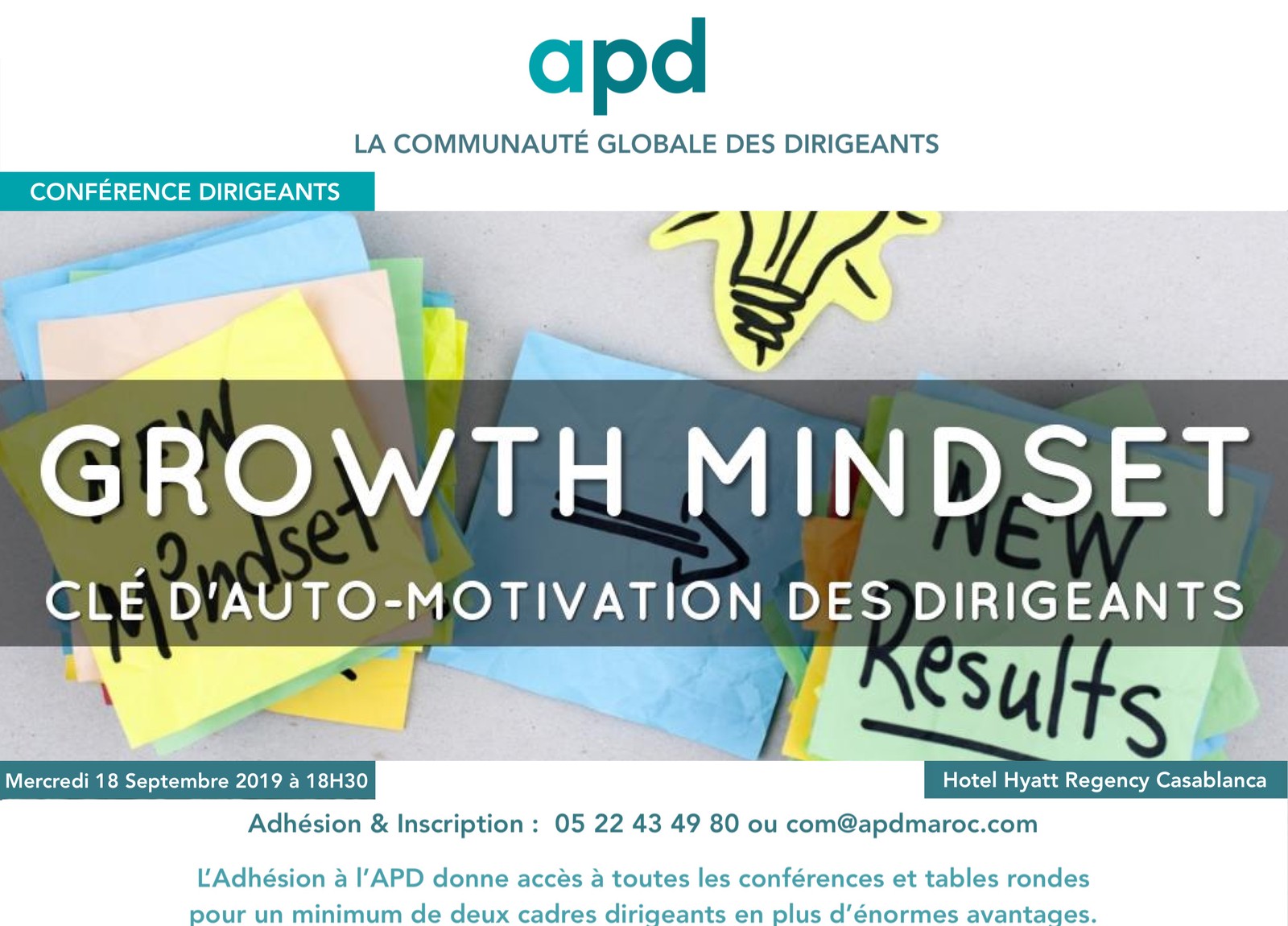 Growth Mindset — annonce officielle APD