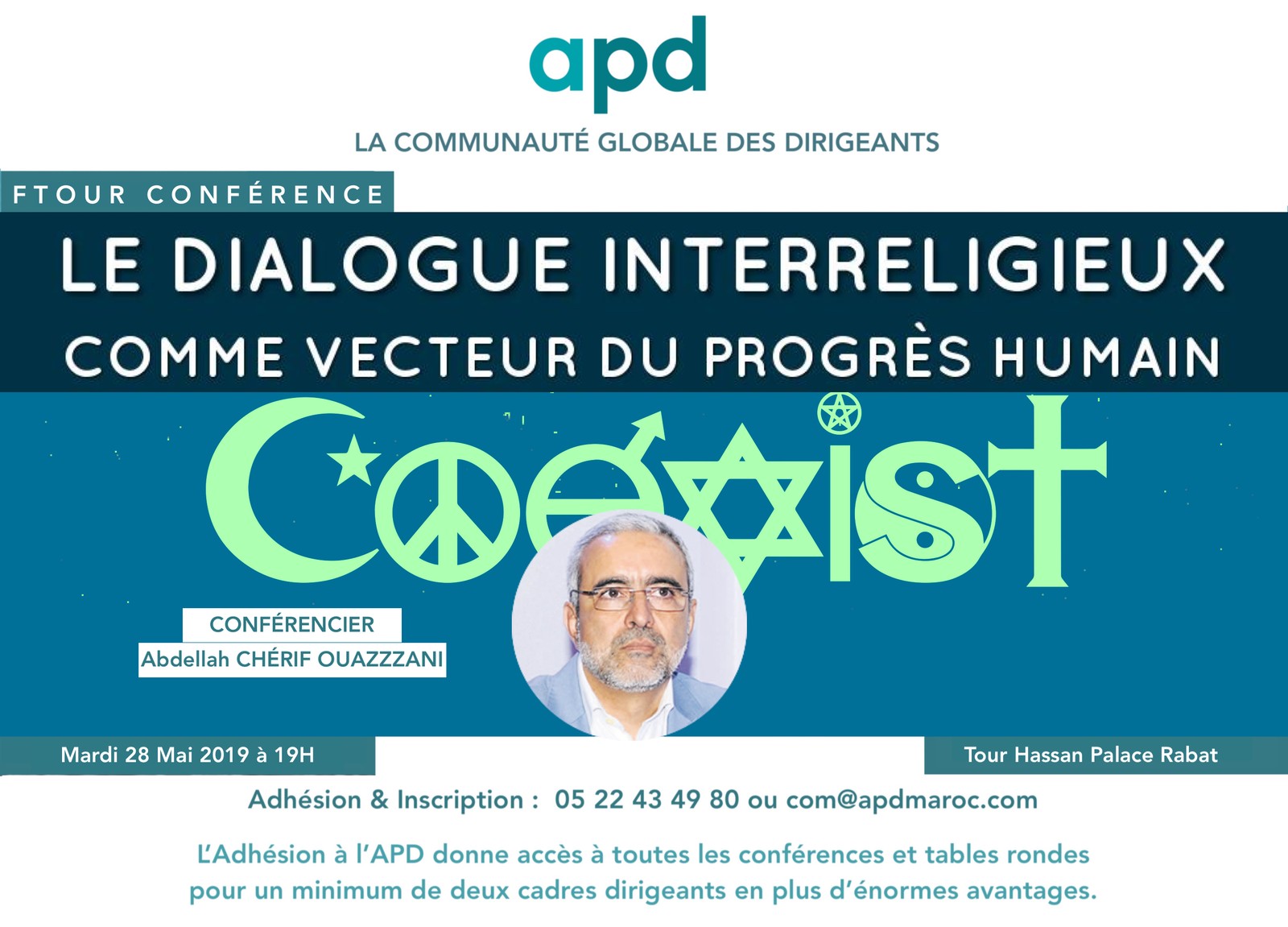 Le dialogue interreligieux comme vecteur du progrès humain — annonce officielle APD