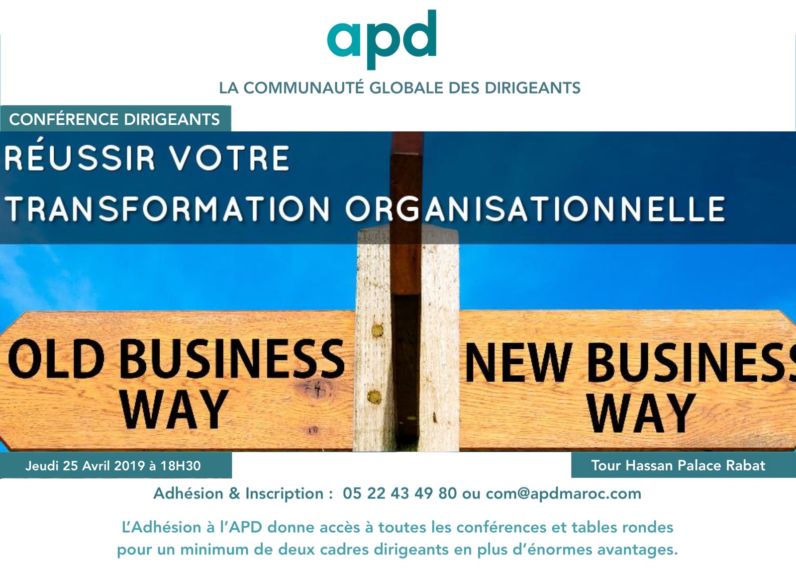 Réussir sa transformation organisationnelle — annonce officielle APD