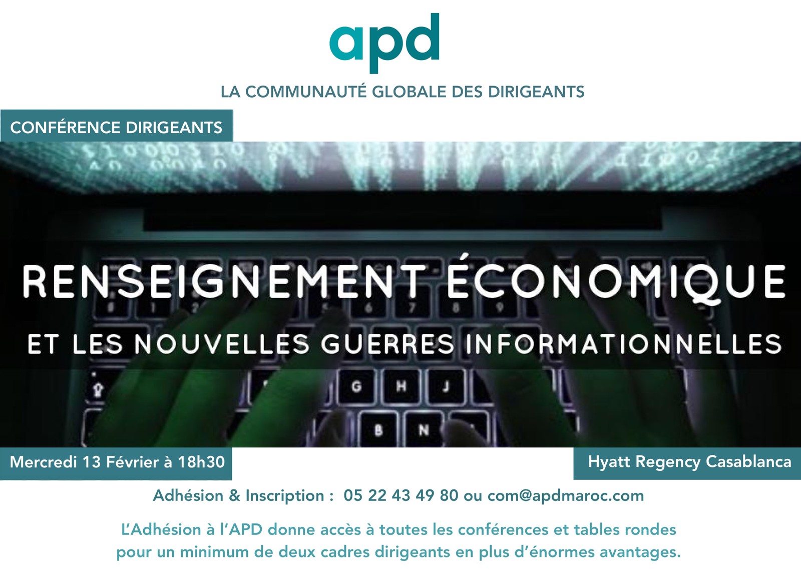 Renseignement économique et nouvelles guerres informationnelles — annonce officielle APD