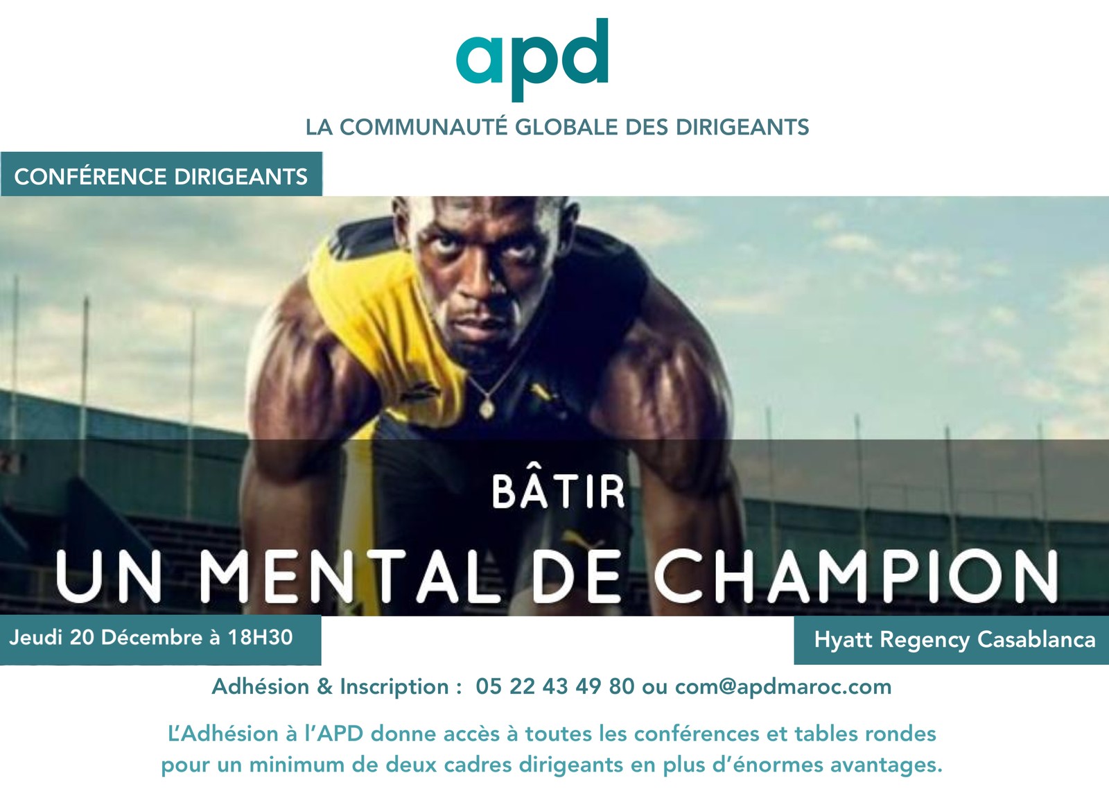 Bâtir un mental de champion : le leadership audacieux ! — annonce officielle APD