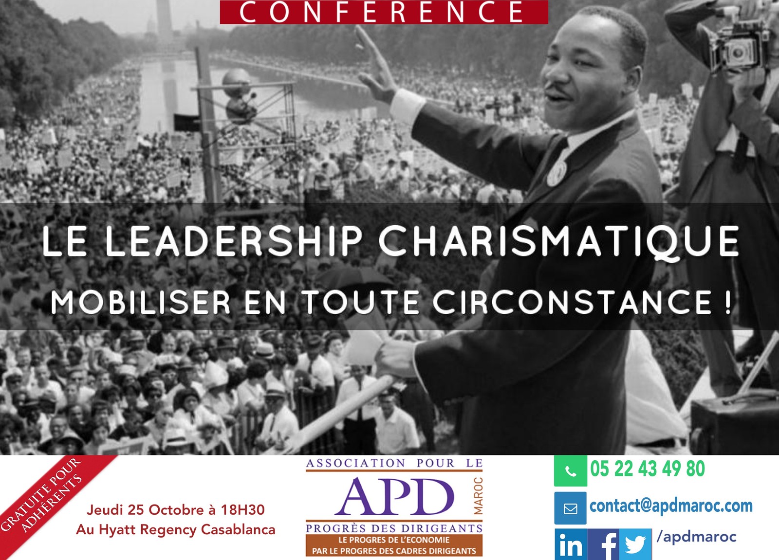 Le leadership charismatique — annonce officielle APD